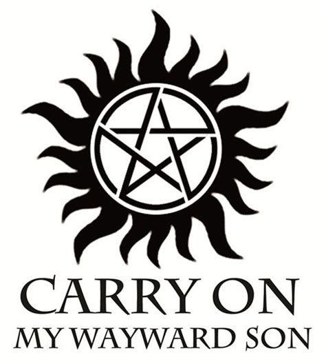 Supernatural Carry On My Wayward Son Cross Stitch Chart Pdf Only Etsy