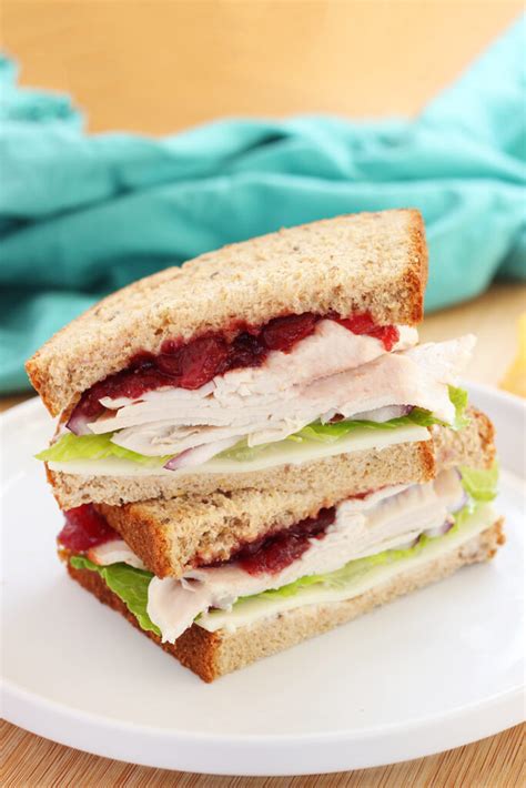 Turkey Cranberry Sandwich Recipe - One Sweet Appetite