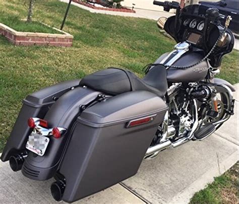 Ready To Ship Inch Stretched Saddlebags Charcoal Denim Fit For