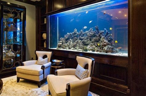 Un aquarium dans le salon en plus de 103 idées magnifiques Diy Aquarium