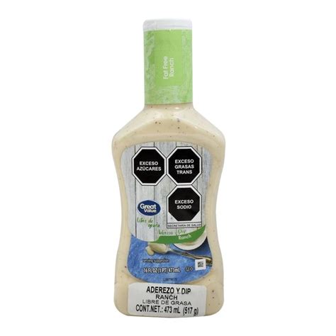 Aderezo Great Value Ranch 473 Ml Walmart