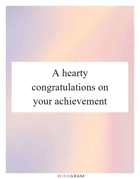 A Hearty Congratulations On Your Achievement | Messages, Wishes ...