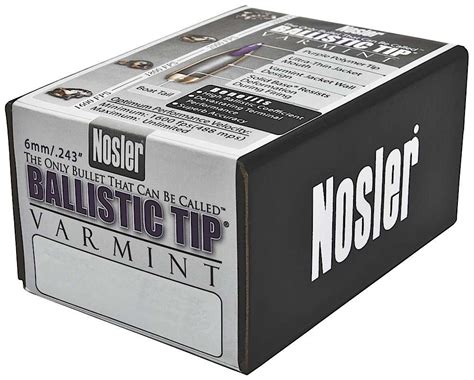 Nosler Ballistic Tip Varmint Mm Gr Spitzer Per Box