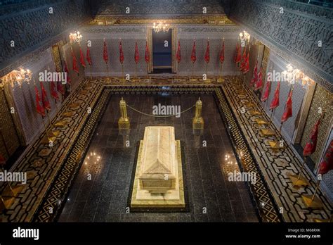 Intérieur du Mausolée de Mohammed V Rabat Maroc Photo Stock Alamy