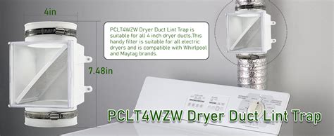 Amazon Pclt Wzw Dryer Duct Lint Trap Replace For Dundas Jafine