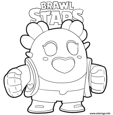 Coloriage Sakura Spike Brawl Stars JeColorie