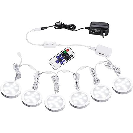 AIBOO Kit de luces LED para debajo del clóset 12 V delgadas de