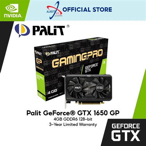 PALIT GEFORCE GTX1650 GP 4GB DDR6 128BIT Graphic Card (NE6165001BG1 ...