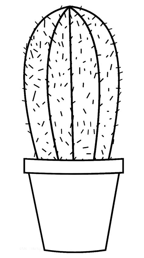 Desenhos de Cactos para colorir - Bora Colorir