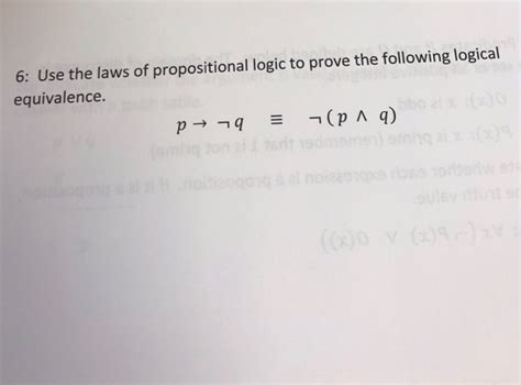 Solved Use The Laws Of Propositional Logic To Prove The Chegg