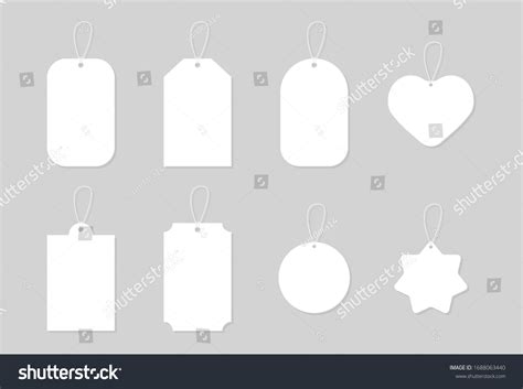 Blank Labels Template Price Tags Set Stock Vector (Royalty Free ...