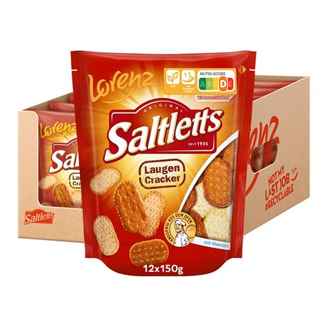 Lorenz Snack World Saltletts Laugencracker, 12er Pack (12 x 150 g ...
