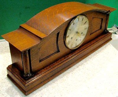 Antique English Smith S Mantel Clock Rod Westminster Whittington