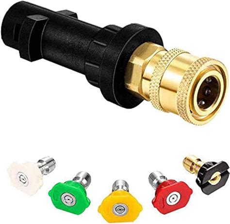 Amazon High Pressure Washer Gun Adapter Spray Nozzle Tips