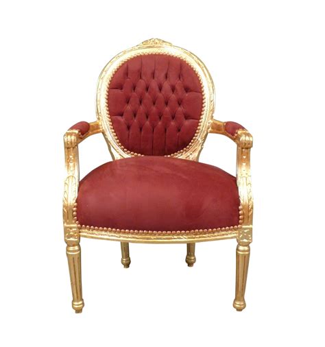 Fauteuil Louis XVI médaillon Chaise baroque