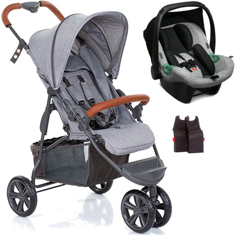 Carrinho Bebe Conforto Abc Design Treviso 3 Woven Grey Cor Woven