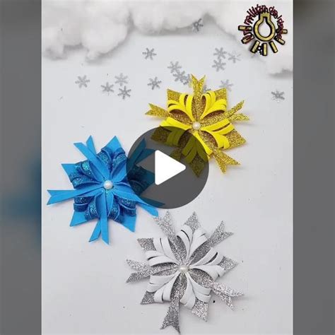 Make Your Day Adornos navideños en foami Copos de nieve Goma eva