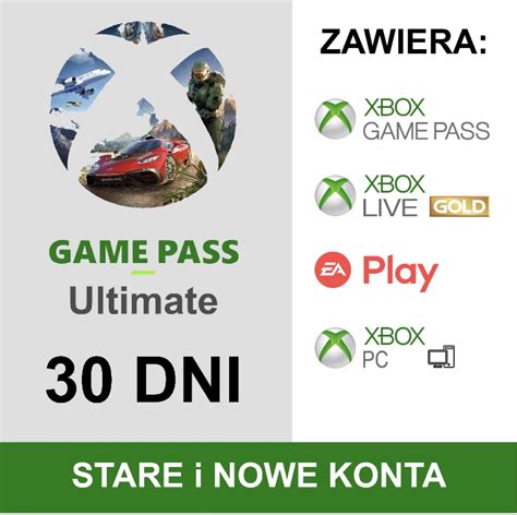 Xbox Game Pass Ultimate 30 Dni Stare I Nowe Konta Gdańsk Kup Teraz