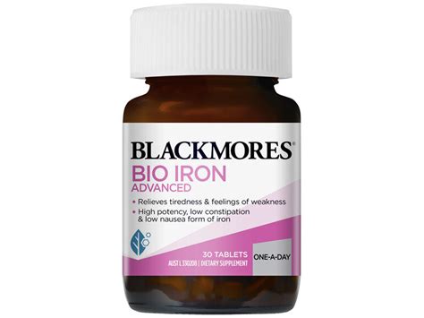 Blackmores Bio Iron Advanced 30 Tablets Woy Woy Pharmacy