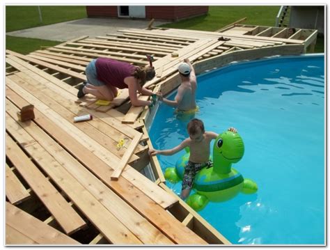 Deck Package Above Ground Pool Deck Kits - All You Need Infos