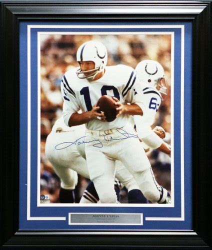 Johnny Unitas Autographed Memorabilia Signed Photo Jersey