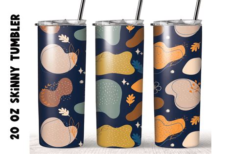 Boho Aesthetic Retro 20oz Skinny Tumbler Graphic By Jaiprakana · Creative Fabrica