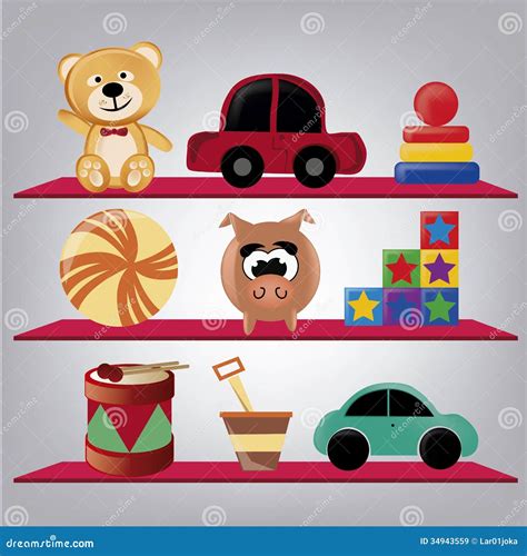 Nine Toys Royalty Free Stock Images - Image: 34943559