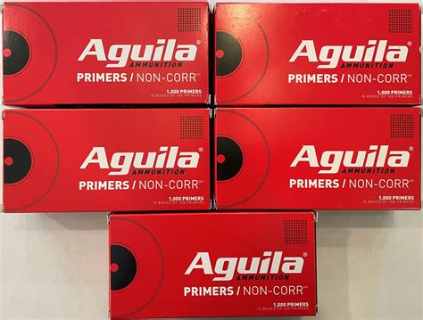 5 000 Count Small Pistol Primers Aguila No 1 1 2 Accuracy