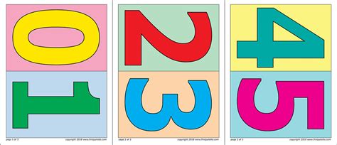 Large Printable Numbers 1 10 Color