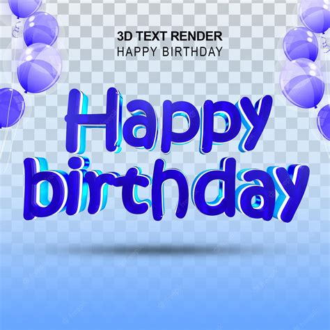 Premium Psd Happy Birthday