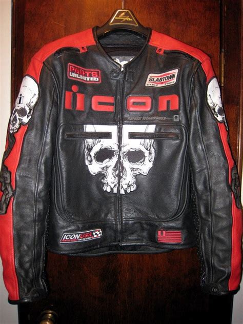 Fs Icon Motorhead Skull Leather Jacket Size Med Obo Milwaukee