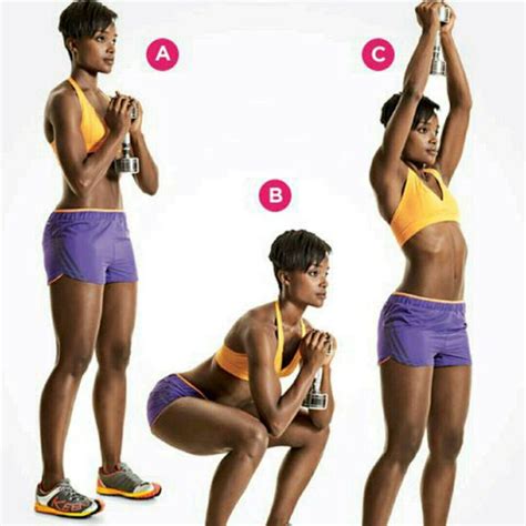 Goblet Squat To Press By Sonia R Exercise How To Skimble