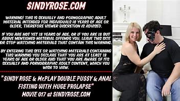 Sindy Rose MrPlay Double Pussy And Anal Fisting With Huge Prolapse XVIDEOS