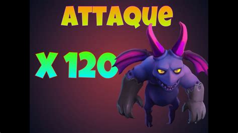 Attaque avec 120 serviteurs Clash of Clans Serveur privé YouTube