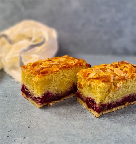 Raspberry Bakewell Slices Ob Bakes