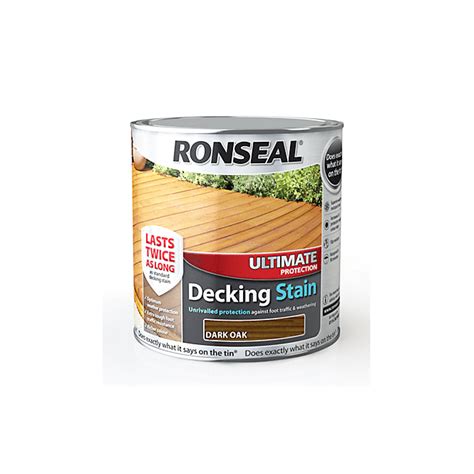 Ronseal Dark Oak 25 Litre Ultimate Protection Decking Stain Gw Leaders