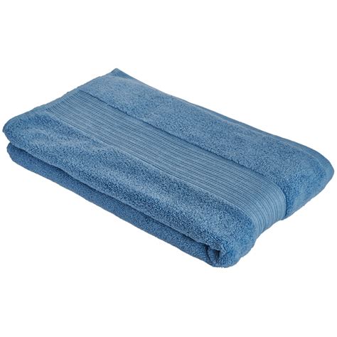 Wilko Supersoft Cotton Allure Blue Bath Sheet Wilko