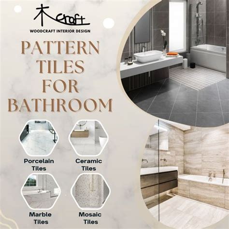 Pattern Tiles for Bathroom - Woodcraft Interior Design Pte Ltd