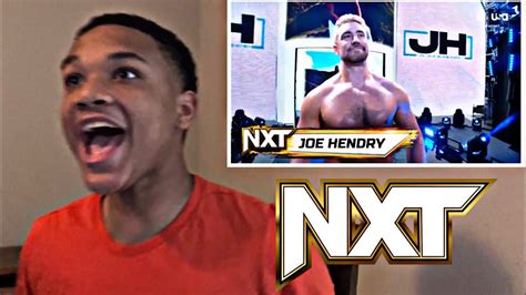 🟢live Reaction Joe Hendry Made His Wwe Nxt Debut😱 Youtube