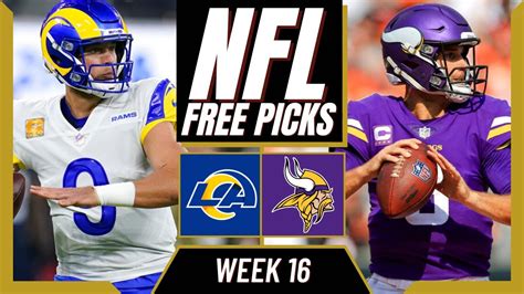 Rams Vs Vikings Nfl Picks And Predictions Week 16 Nfl Free Picks