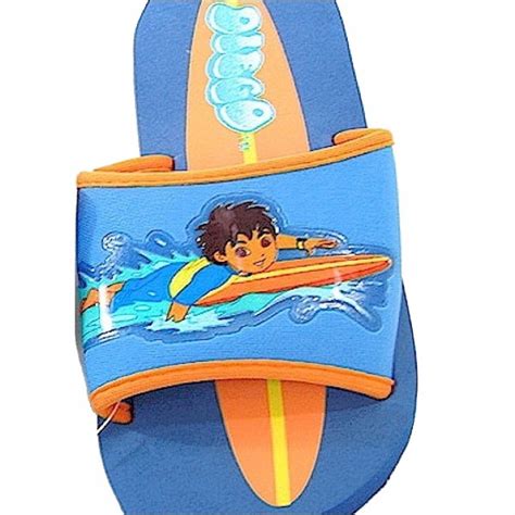 Nick Jrs Go Diego Go Boys Surfing Blueorange Slides Sandals Shoes