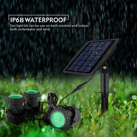 Waterproof Solar LED Spotlights For Garden Spotlight, Pool, Pond Warm ...