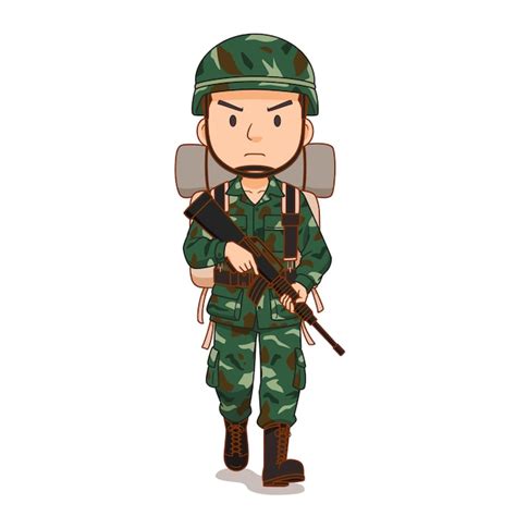 Cartoon Army Man Png