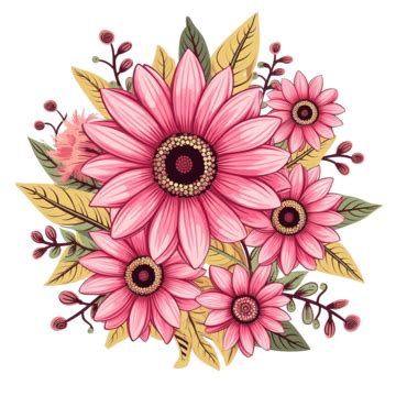 Pink Sunflower PNG Transparent Images Free Download | Vector Files ...