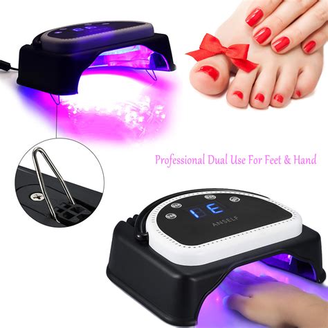 Anself 64W Pro LED Gel Nail Dryer Curing Lamp Nail Polish Machine 110