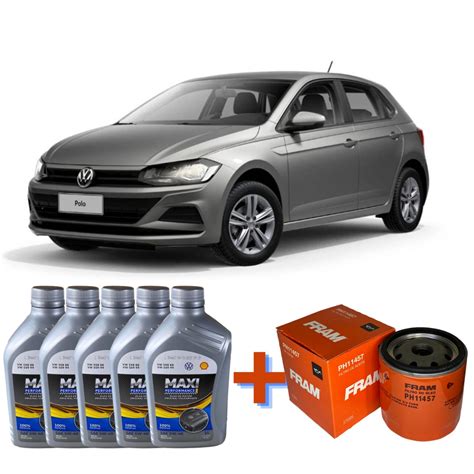 Kit Troca de Óleo Maxi 5w40 filtro VW Polo 1 6 508 88 5L Fast Oleo