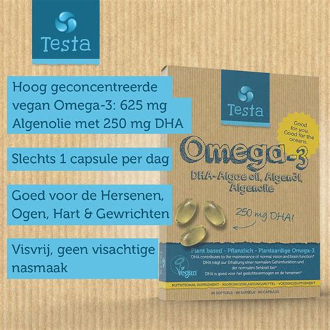 Testa Omega Dha Vegan Supplement Gemaakt Uit Algenolie