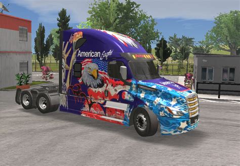 Truck Simulator Ultimate Skin CASCADIA American Flag Apendi Skins