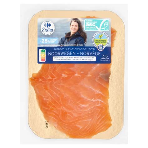 Extra Saumon Fumé Norvège 100 g Carrefour Belgique