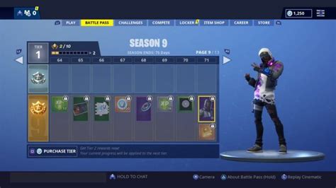 Fortnite Season 9 Battle Pass Here Are All The Skins And Styles